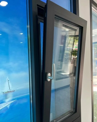 Louver Curtain Type Aluminum Alloy Glass Folding Window for Double Layers Glass Doors