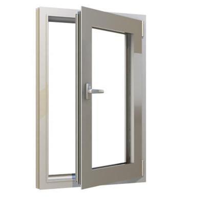 Large Picture Window Vertical Opening Casement Window for Horizontal Curtain Type