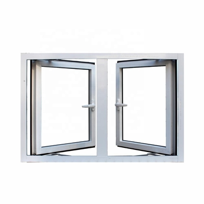 Large Picture Window Vertical Opening Casement Window for Horizontal Curtain Type