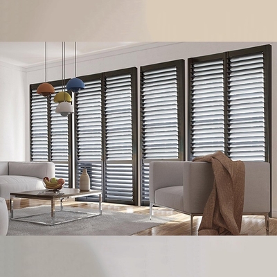 Latest Shutter Louver Design Custom Windows with Aluminum Alloy and Customized Colors