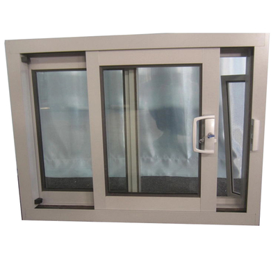 Customized Size Courtyard Aluminum Sliding Window with Mosquito Net and Simple Design