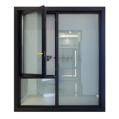 Custom Triple Pane Casement Windows in Clear Glass Color for Sliding Curtain Type