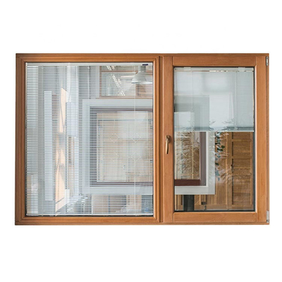 Custom Triple Pane Casement Windows in Clear Glass Color for Sliding Curtain Type
