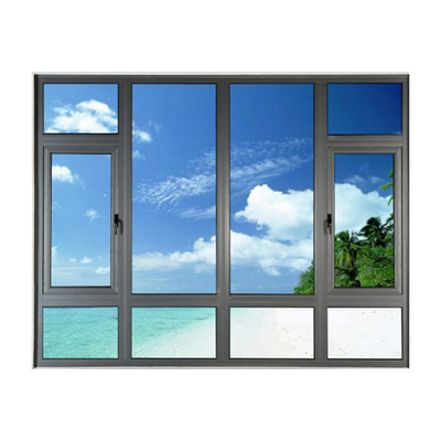 Low-E Glass American Style Security Iron Grill Design for Home and Modern Casement Windows