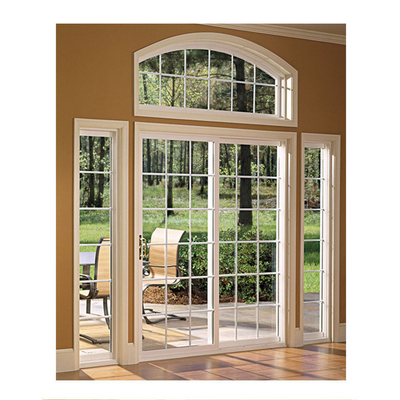 Upvc Black Frame Double Glazed Casement Windows with Crank Handle and Customized Colors