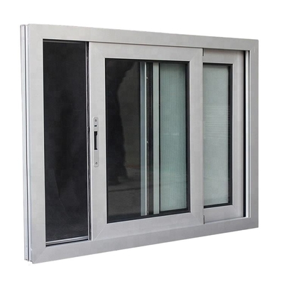 Door Profile Aluminum Art Window with Sliding Open Style and FiberGlass Screen Netting