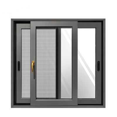 Passive House Aluminium Sliding Windows with Bullet Proof Feature and Customized Size