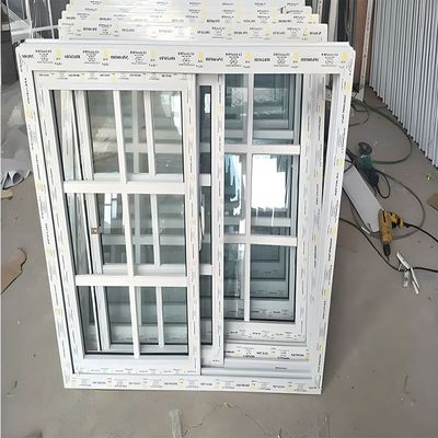 Custom USA Design Style Minimalist Slide Windows pvc Window double Glass Windows
