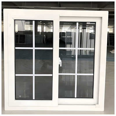 Custom USA Design Style Minimalist Slide Windows pvc Window double Glass Windows