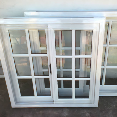 Custom USA Design Style Minimalist Slide Windows pvc Window double Glass Windows