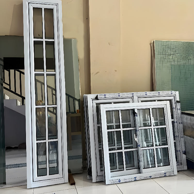 Custom USA Design Style Minimalist Slide Windows pvc Window double Glass Windows