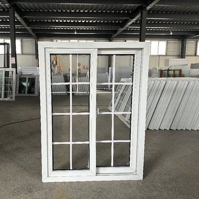 Small Size PVC Frame Upvc Slide Window With Magnetic Screen Latest Simple Design