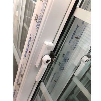 Customized House Upvc Sliding Window with Roller blind and Curtain Type Double Glazed